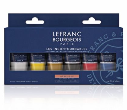 Akrylové farby Fine Lefranc   Bourgeois 6x20 ml