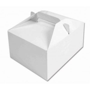 Krabica kartón 18.5x15x9.5 s uchom malá biela