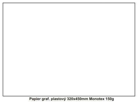 Papier graf. plastový 320x450mm Monotex 150g
