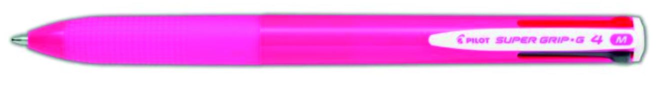 Pero 4-farebné Pilot Super Grip-G 4 ružové