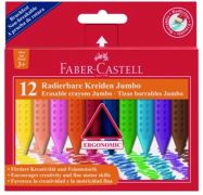 Pastelky FABER-CASTELL Colour Grip Plastic Jumbo/12