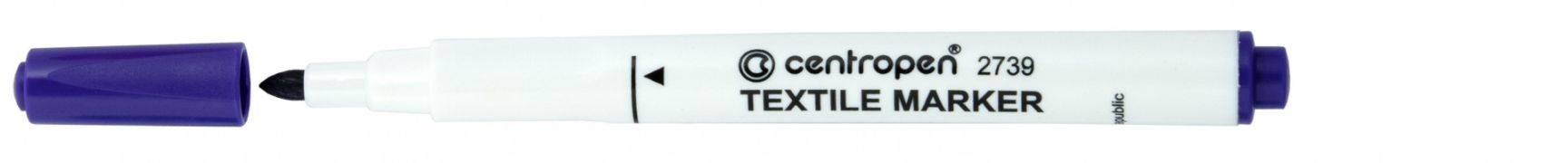 Značkovač CENTROPEN 2739 textil modrý
