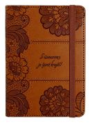 Zápisník ARGUS 10,5x14,5 cm s textom hnedý