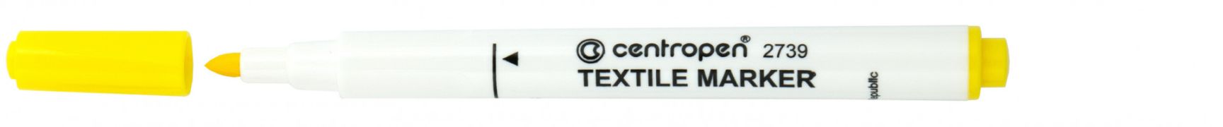 Značkovač CENTROPEN 2739 textil žltý